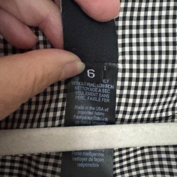 Zero + Maria Cornejo Hex Gingham Jumpsuit in White Pepper/Black 6 - Picture 6 of 9